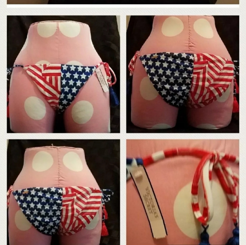 VICTORIA SECRET STARS & STRIPES TEENY BIKINI BTM